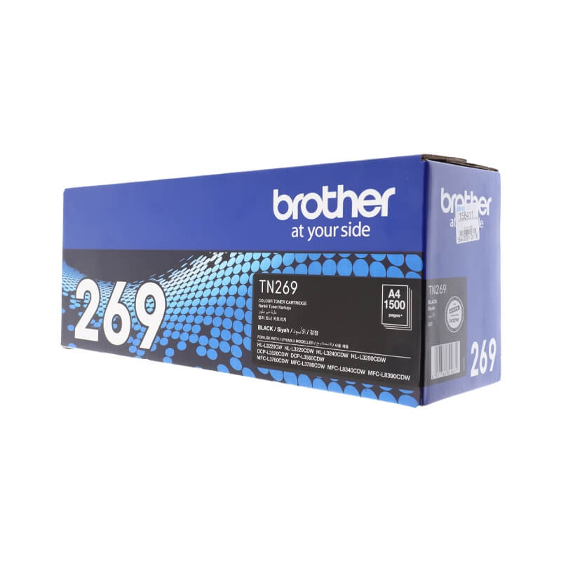 Mực in laser Brother TN269BK (Dùng cho máy L3240CDW/L3280CDW/DCP-L3560CDW/MFC-L3760CD/L8340CDW) Mực in laser Brother TN269BK (Dùng cho máy L3240CDW/L3280CDW/DCP-L3560CDW/MFC-L3760CD/L8340CDW)