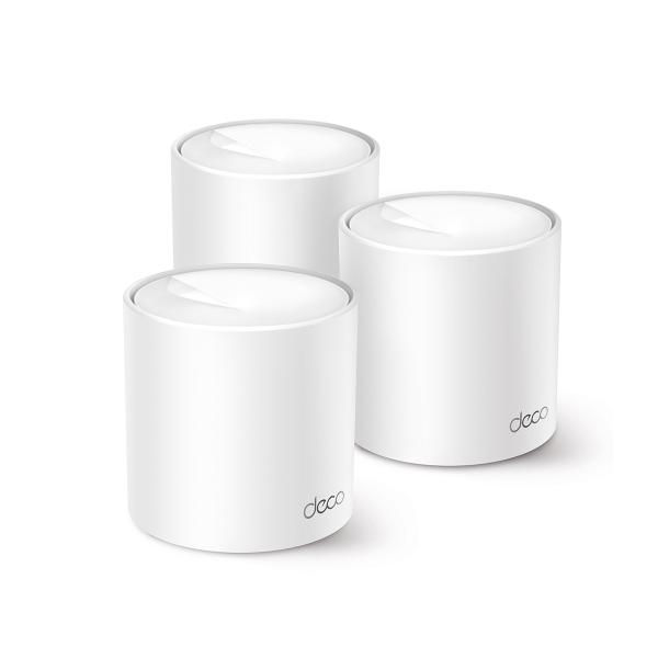 Bộ phát wifi 6 TP-Link Deco X10 3-Pack (Chuẩn AX/ AX1500Mbps/ 2 Ăng-ten ngầm/ Wifi Mesh/ Dưới 100 User) Bộ phát wifi 6 TP-Link Deco X10 3-Pack (Chuẩn AX/ AX1500Mbps/ 2 Ăng-ten ngầm/ Wifi Mesh/ Dưới 100 User)