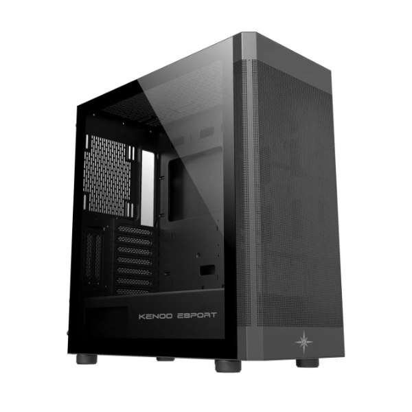 Vỏ máy tính KENOO ESPORT AF100 - 3F Black (Mid Tower/ ATX/ Đen) Vỏ máy tính KENOO ESPORT AF100 - 3F Black (Mid Tower/ ATX/ Đen)