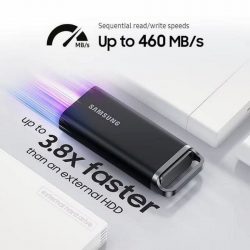 Ổ cứng di động SSD Samsung T5 EVO 4Tb MU-PH4T0S/WW (USB3.2/ 460MB/s/ 460MB/s/ Đen)