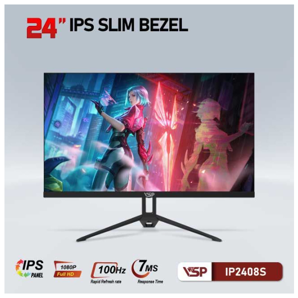 Màn hình VSP IP2408S (23.8Inch/ Full HD/ 5ms/ 100HZ/ 250cd/m2/ IPS) Màn hình VSP IP2408S (23.8Inch/ Full HD/ 5ms/ 100HZ/ 250cd/m2/ IPS)