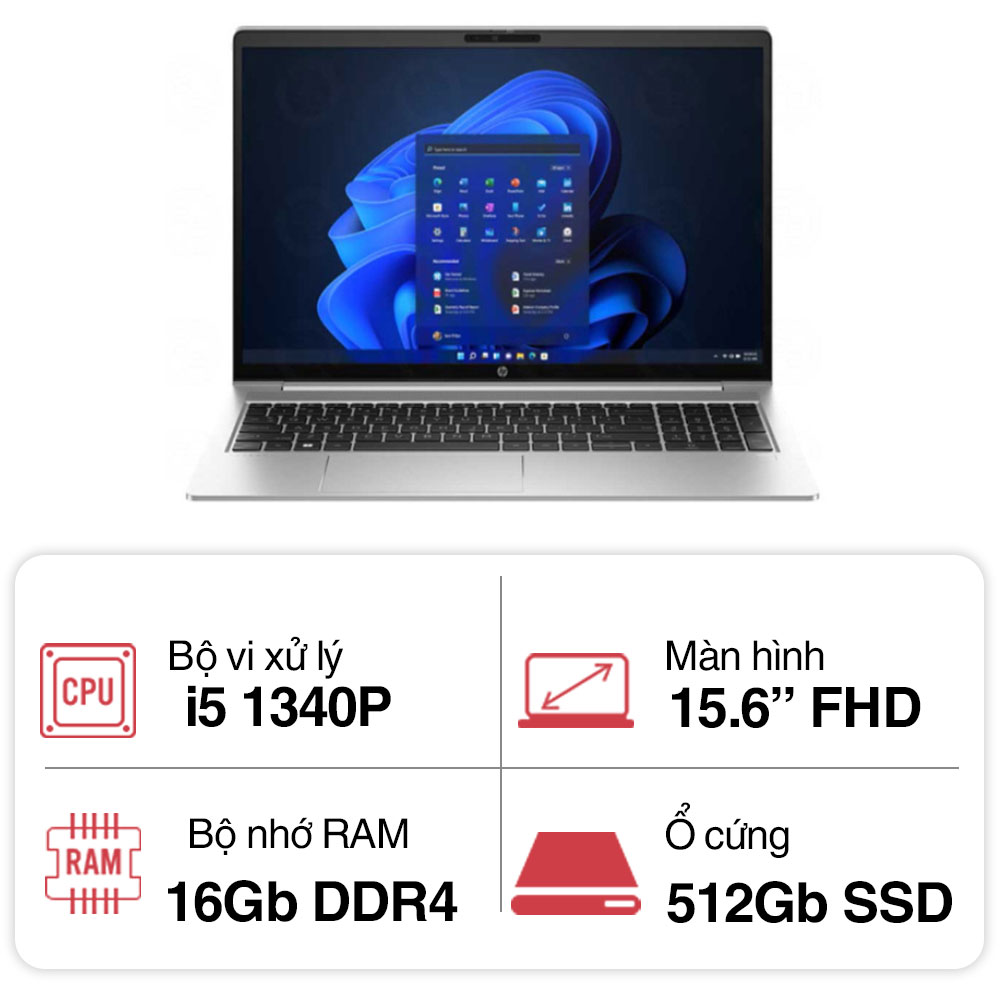 Laptop HP ProBook 450 G10 9H8V8PT (i5 1340P/ 16GB/ 512GB SSD/ 15.6 inch FHD Touch/ Win11/ Silver/ Vỏ nhôm) Laptop HP ProBook 450 G10 9H8V8PT (i5 1340P/ 16GB/ 512GB SSD/ 15.6 inch FHD Touch/ Win11/ Silver/ Vỏ nhôm)
