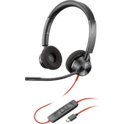 Tai nghe call center Poly Blackwire 3220 Stereo USB-C Headset +USB-C/A Adapter
