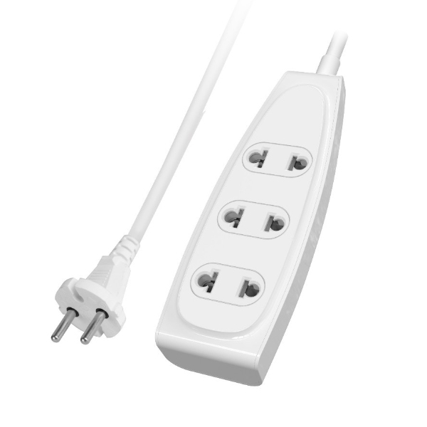 Ổ cắm điện Philips CHP1130WB ( 3 ổ cắm-2 chân) Ổ cắm điện Philips CHP1130WB ( 3 ổ cắm-2 chân)