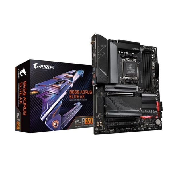 Mainboard Gigabyte B650 AORUS ELITE AX (AMD B650/ Socket AM5/ ATX/ 4 khe ram/ DDR5/ 2.5 Gigabit LAN) Mainboard Gigabyte B650 AORUS ELITE AX (AMD B650/ Socket AM5/ ATX/ 4 khe ram/ DDR5/ 2.5 Gigabit LAN)