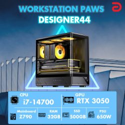 Máy tính PAWS DESIGNER 44-I7/16GB/RTX3050 8Gb