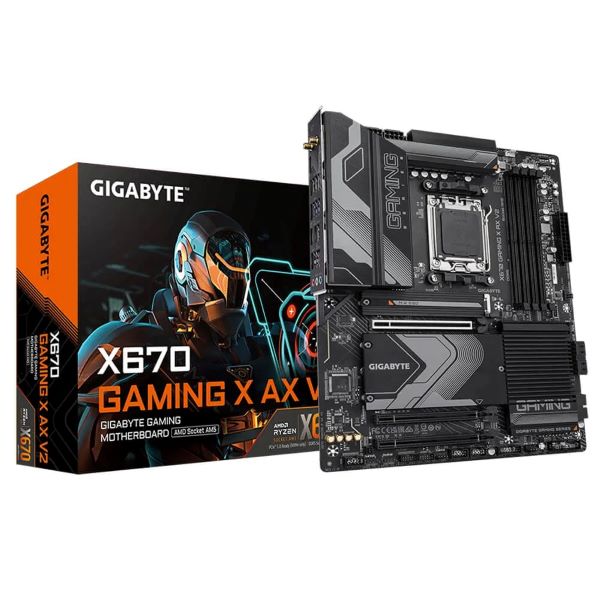 Mainboard Gigabyte X670 GAMING X AX V2 (AMD X670/ Socket AM5/ 4 khe ram/ DDR5/ 2.5 Gigabit LAN) Mainboard Gigabyte X670 GAMING X AX V2 (AMD X670/ Socket AM5/ 4 khe ram/ DDR5/ 2.5 Gigabit LAN)