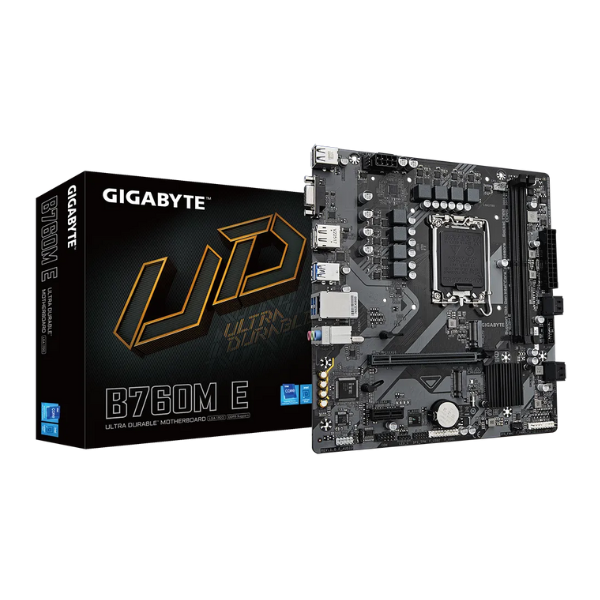 Mainboard Gigabyte B760M E (Intel B760/ Socket 1700/ M-ATX/ 2 khe ram/ DDR5/ 2.5 Gigabit LAN) Mainboard Gigabyte B760M E (Intel B760/ Socket 1700/ M-ATX/ 2 khe ram/ DDR5/ 2.5 Gigabit LAN)