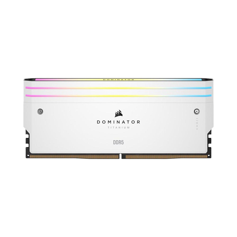 Ram desktop Corsair DOMINATOR TITANIUM RGB White 64GB (2x32GB) DDR5 6600MHz  (CMP64GX5M2X6600C32W)