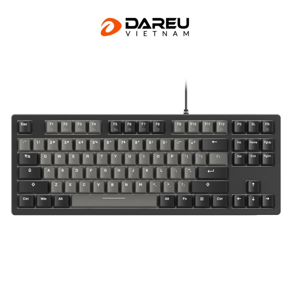 Bàn phím cơ Dareu EK87 V2 Gray Black PBT Dream switch Bàn phím cơ Dareu EK87 V2 Gray Black PBT Dream switch
