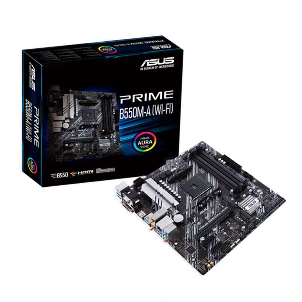 Mainboard Asus Prime B550M-A WIFI II (AMD B550/ Socket AM4/ M-ATX/ 4 khe ram/ DDR4) Mainboard Asus Prime B550M-A WIFI II (AMD B550/ Socket AM4/ M-ATX/ 4 khe ram/ DDR4)