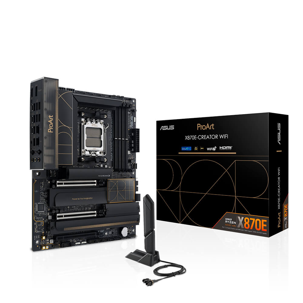 Mainboard Asus ProArt X870E-CREATOR WIFI (AMD X870/ Socket AM5/ ATX/ 4 khe ram/ DDR5/ 2.5 Gigabit LAN) Mainboard Asus ProArt X870E-CREATOR WIFI (AMD X870/ Socket AM5/ ATX/ 4 khe ram/ DDR5/ 2.5 Gigabit LAN)