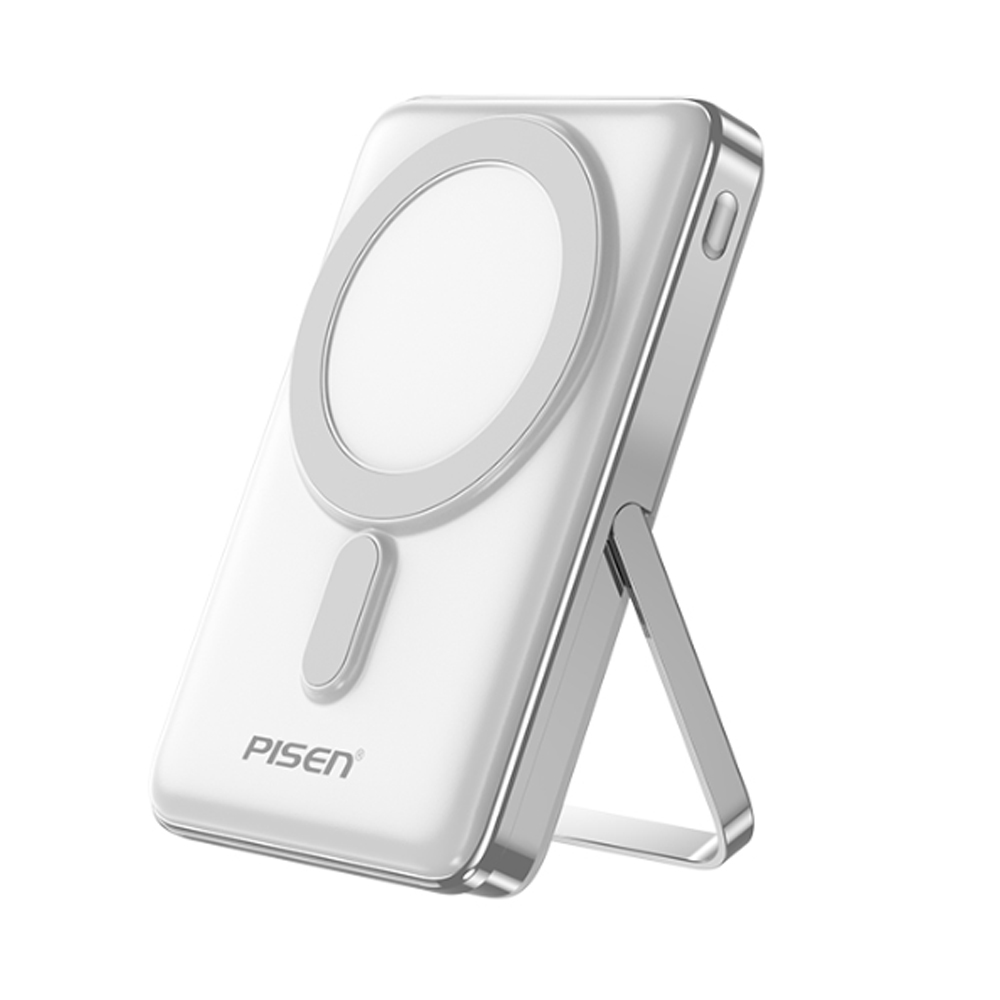 Pin sạc dự phòng không dây Pisen 10.000 mAh QUICK - POWERMag Digital TP-D080 30W Màu trắng Pin sạc dự phòng không dây Pisen 10.000 mAh QUICK - POWERMag Digital TP-D080 30W Màu trắng