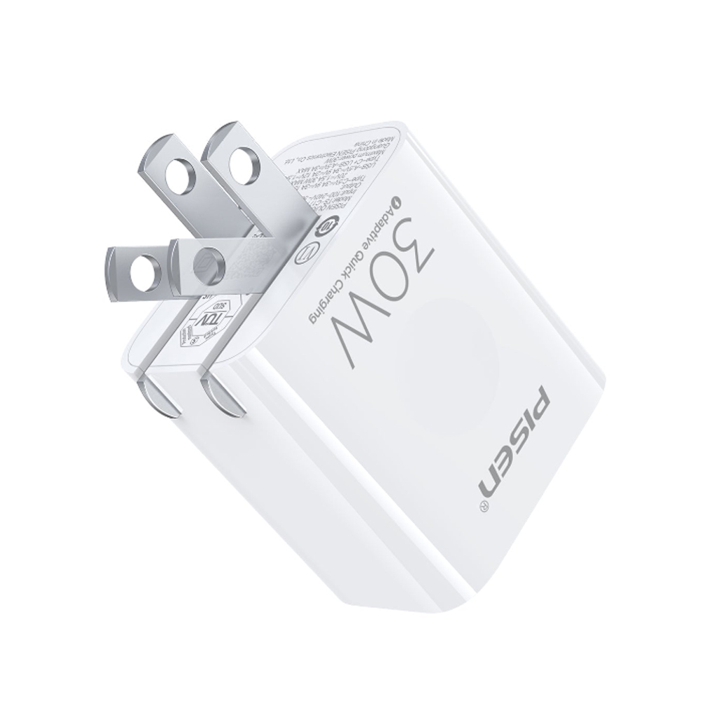 Củ sạc Pisen 2 cổng type C USB 30W TS-C171 Củ sạc Pisen 2 cổng type C USB 30W TS-C171