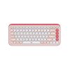 Bàn phím không dây Logitech POP Icon Keys (Bluetooth/Wireless/ Hồng)