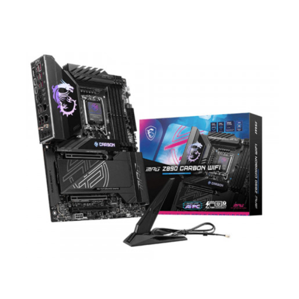 Mainboard MSI MPG Z890 CARBON WIFI (Intel Z890/ Socket 1851/ ATX/ 4 khe ram/ DDR5/ 5Gbps LAN) Mainboard MSI MPG Z890 CARBON WIFI (Intel Z890/ Socket 1851/ ATX/ 4 khe ram/ DDR5/ 5Gbps LAN)
