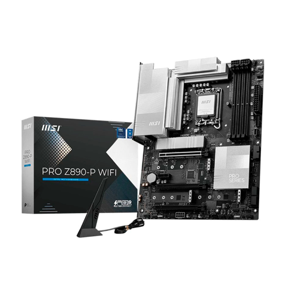 Mainboard MSI PRO Z890-P WIFI (Intel Z890/ Socket 1851/ ATX/ 4 khe ram/ DDR5/ 5Gbps LAN) Mainboard MSI PRO Z890-P WIFI (Intel Z890/ Socket 1851/ ATX/ 4 khe ram/ DDR5/ 5Gbps LAN)