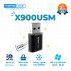 Cạc mạng không dây Totolink USB X900USM (Chuẩn AX/ 900Mbps/ Ăng-ten ngầm)