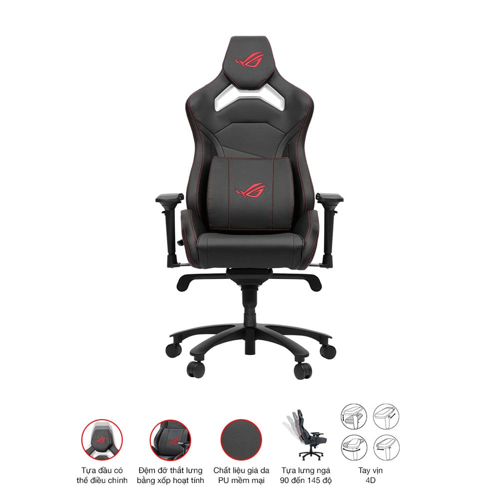 Ghế Game Asus ROG CHARIOT X CORE Black Ghế Game Asus ROG CHARIOT X CORE Black