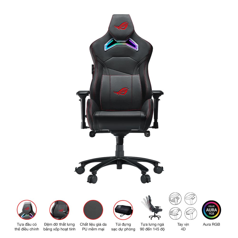 Ghế Game Asus ROG CHARIOT X RGB Black Ghế Game Asus ROG CHARIOT X RGB Black