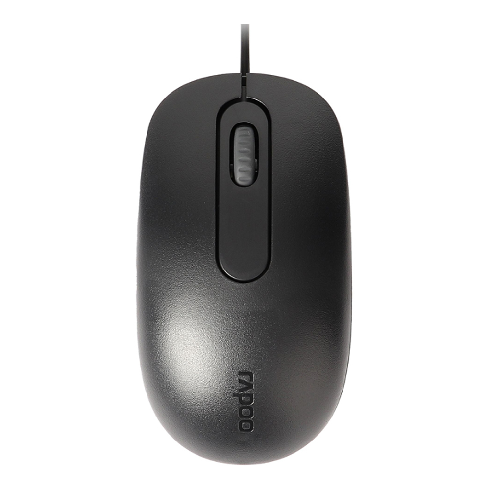 Chuột có dây Rapoo N200 Silent Màu Đen Chuột có dây Rapoo N200 Silent Màu Đen