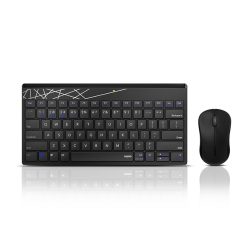 Bộ bàn phím chuột không dây Rapoo 8000M - Màu đen (Bluetooth/Wireless)
