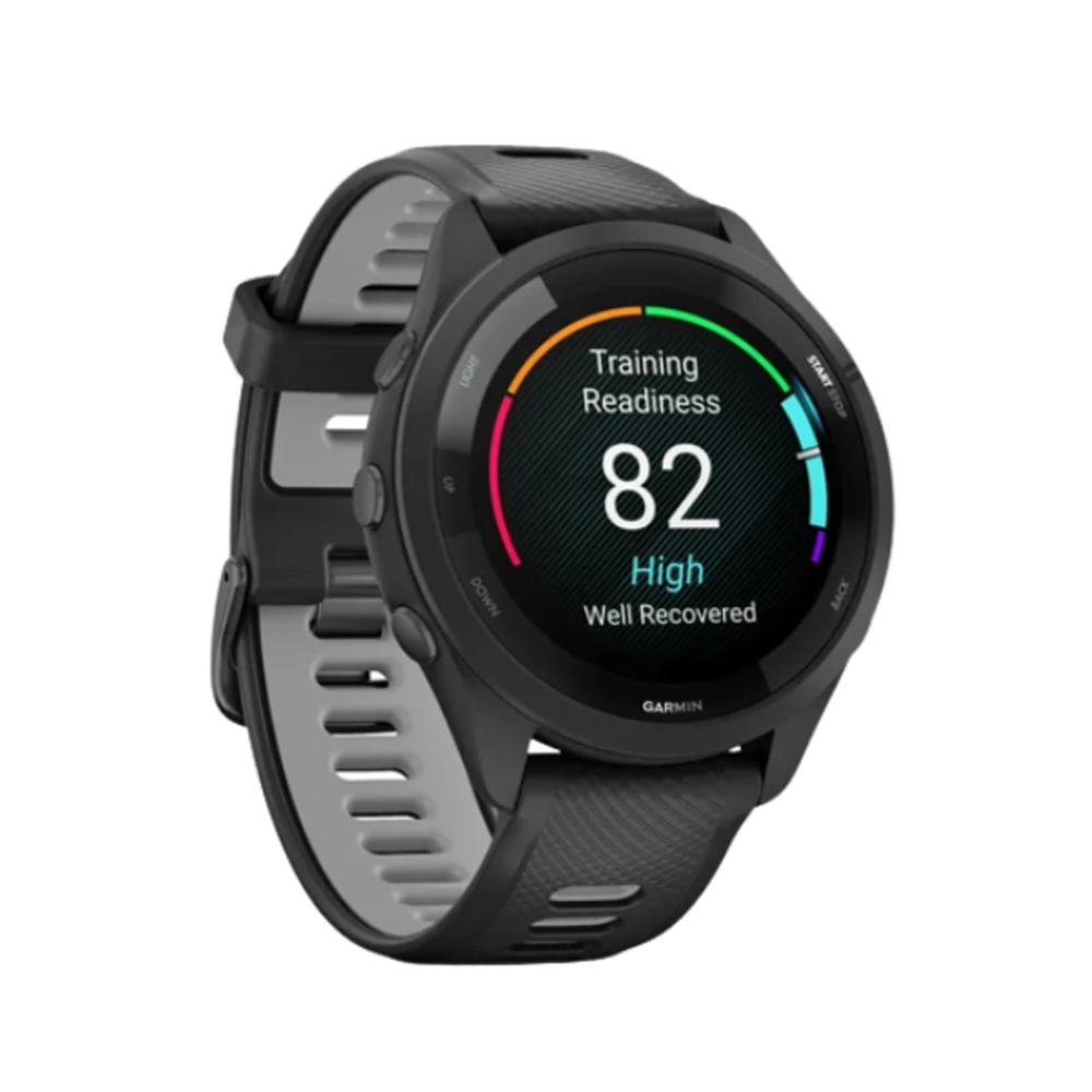 Đồng hồ thông minh Garmin Forerunner 265S (32.5mm/ Bluetooth, ANT+, Wi-Fi/ Vỏ Polyme/ Dây Silicon/ Đen) Đồng hồ thông minh Garmin Forerunner 265S (32.5mm/ Bluetooth, ANT+, Wi-Fi/ Vỏ Polyme/ Dây Silicon/ Đen)