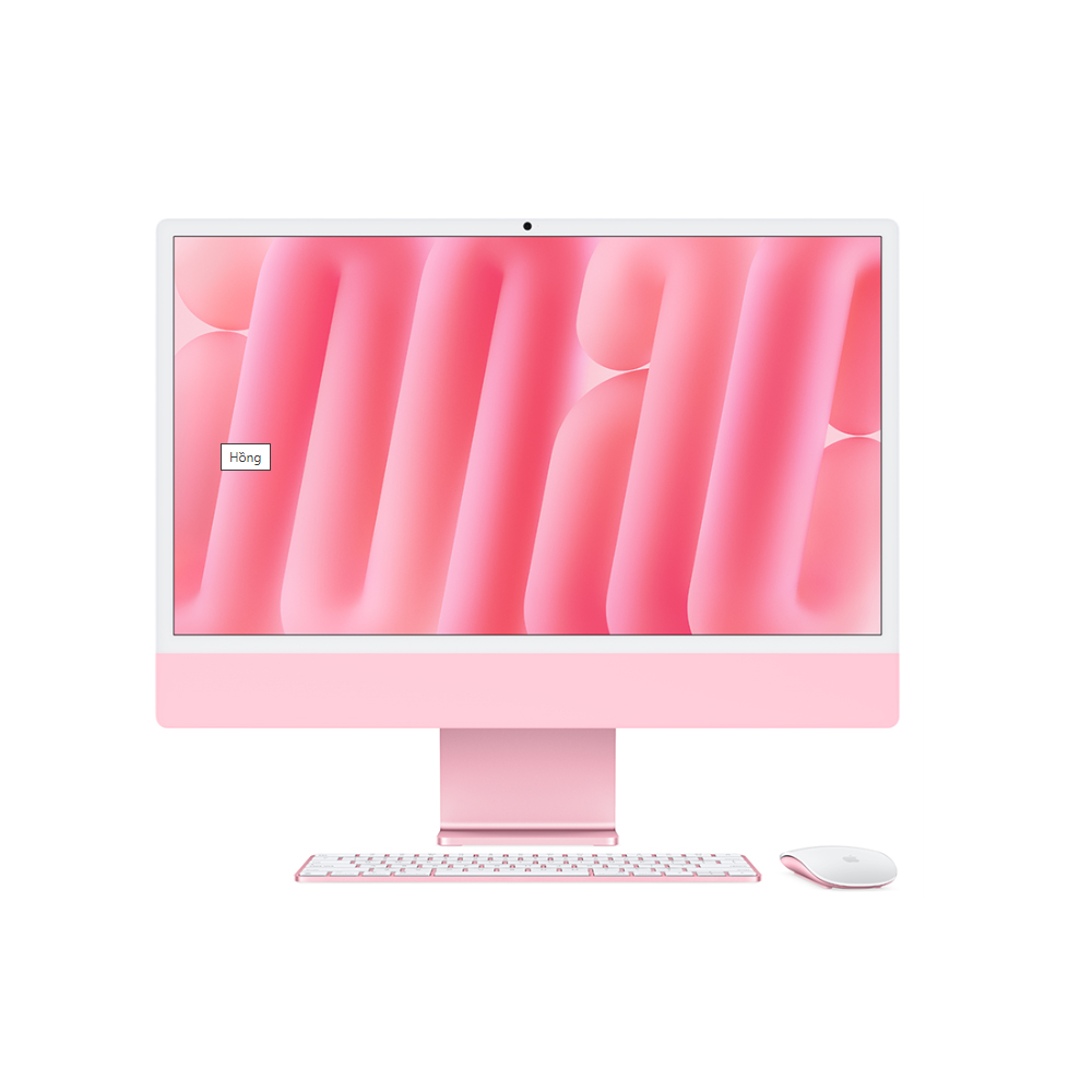 Máy tính AIO Apple IMAC M4 (8 Core CPU/ 8 core GPU/ 16GB/ 256GB SSD/ 24inch/ Pink) Máy tính AIO Apple IMAC M4 (8 Core CPU/ 8 core GPU/ 16GB/ 256GB SSD/ 24inch/ Pink)