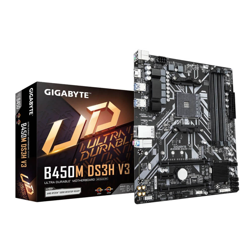 Mainboard Gigabyte B450M DS3H V3 (AMD B450/ Socket AM4/ M-ATX/ 4 khe ram/ DDR4) Mainboard Gigabyte B450M DS3H V3 (AMD B450/ Socket AM4/ M-ATX/ 4 khe ram/ DDR4)