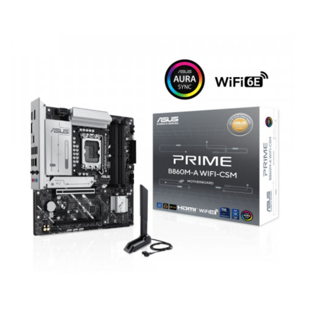 Mainboard Asus Prime B860M-A WIFI-CSM (Intel B860/ Socket 1851/ 4 khe ram/ DDR5/ 2.5 Gigabit LAN) Mainboard Asus Prime B860M-A WIFI-CSM (Intel B860/ Socket 1851/ 4 khe ram/ DDR5/ 2.5 Gigabit LAN)