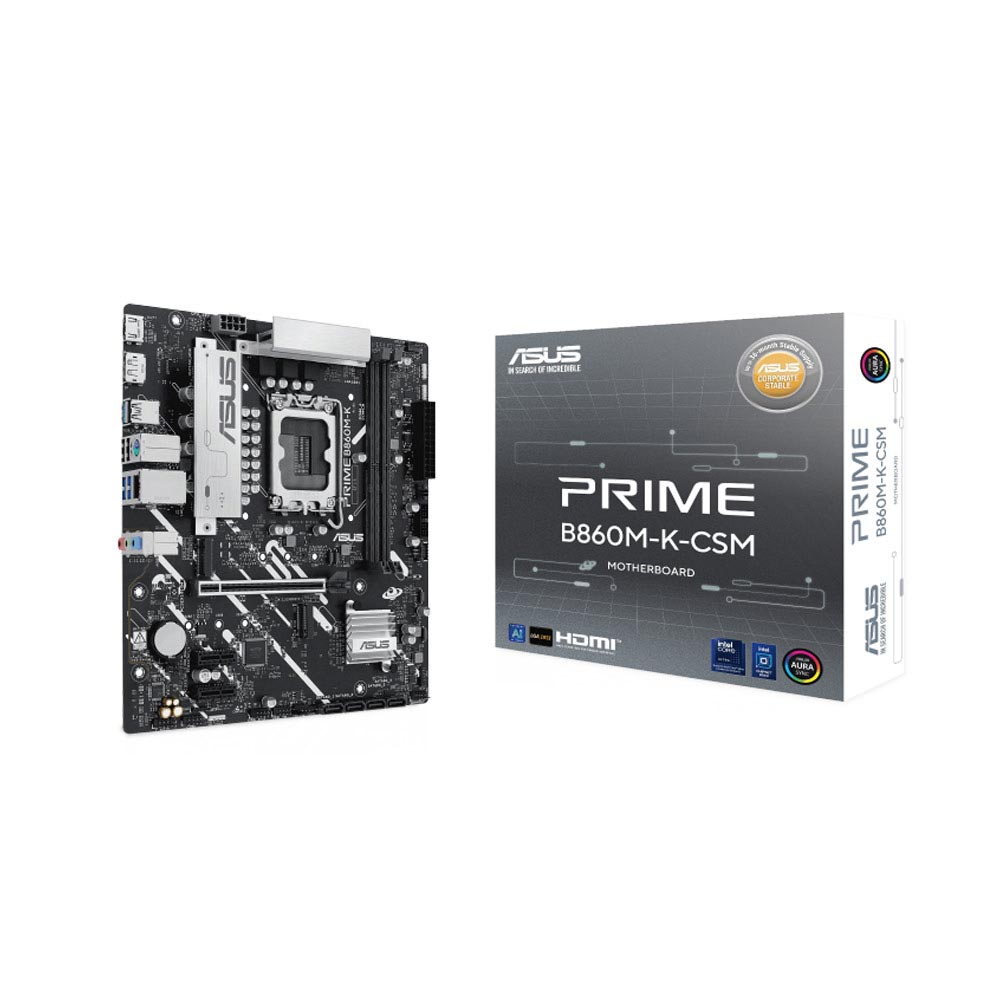 Mainboard Asus Prime B860M-K-CSM (Intel B860/ Socket 1851/ DDR5/ 2.5 Gigabit LAN) Mainboard Asus Prime B860M-K-CSM (Intel B860/ Socket 1851/ DDR5/ 2.5 Gigabit LAN)