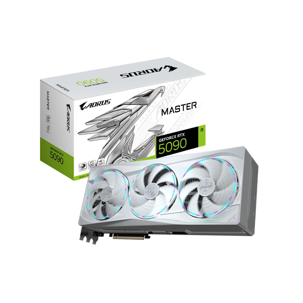 Card đồ họa Gigabyte AORUS GeForce RTX 5090 MASTER ICE 32G (N5090AORUSM ICE-32GD) Card đồ họa Gigabyte AORUS GeForce RTX 5090 MASTER ICE 32G (N5090AORUSM ICE-32GD)