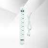 Ổ cắm điện Edenki ED-6C4W White (6 Lỗ đa năng - 4M 10A)
