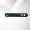 Ổ cắm điện Edenki ED-4CU2B Black (4 Lỗ đa năng + 2 Usb Type A + 2Usb Type C- 2M 10A)
