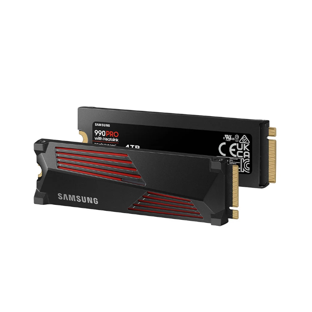 Ổ SSD Samsung 990 Pro Heatsink MZ-V9P4T0CW 4Tb (NVMe PCIe/ Gen4x4 M2.2280/ 7450MB/s/ 6900MB/s) Ổ SSD Samsung 990 Pro Heatsink MZ-V9P4T0CW 4Tb (NVMe PCIe/ Gen4x4 M2.2280/ 7450MB/s/ 6900MB/s)