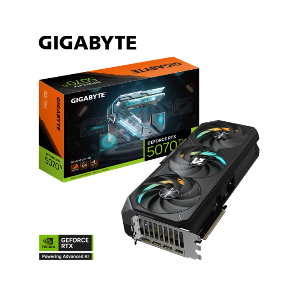 Card đồ họa Gigabyte GeForce RTX 5070 Ti GAMING OC 16G (GDDR7/ 256 bit) Card đồ họa Gigabyte GeForce RTX 5070 Ti GAMING OC 16G (GDDR7/ 256 bit)