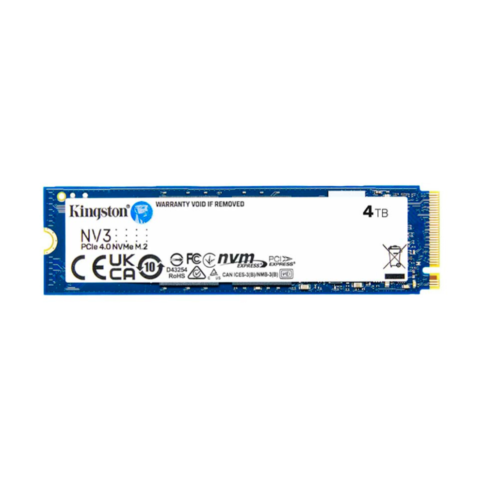 Ổ SSD Kingston NV3 4TB (NVMe PCIe/ Gen4x4 M2.2280/ 6000MB/s/ 5000MB/s) Ổ SSD Kingston NV3 4TB (NVMe PCIe/ Gen4x4 M2.2280/ 6000MB/s/ 5000MB/s)