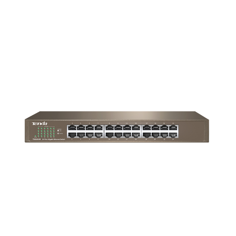 Switch Tenda TEG1024D (Gigabit (1000Mbps)/ 24 Cổng/ Vỏ Thép) Switch Tenda TEG1024D (Gigabit (1000Mbps)/ 24 Cổng/ Vỏ Thép)