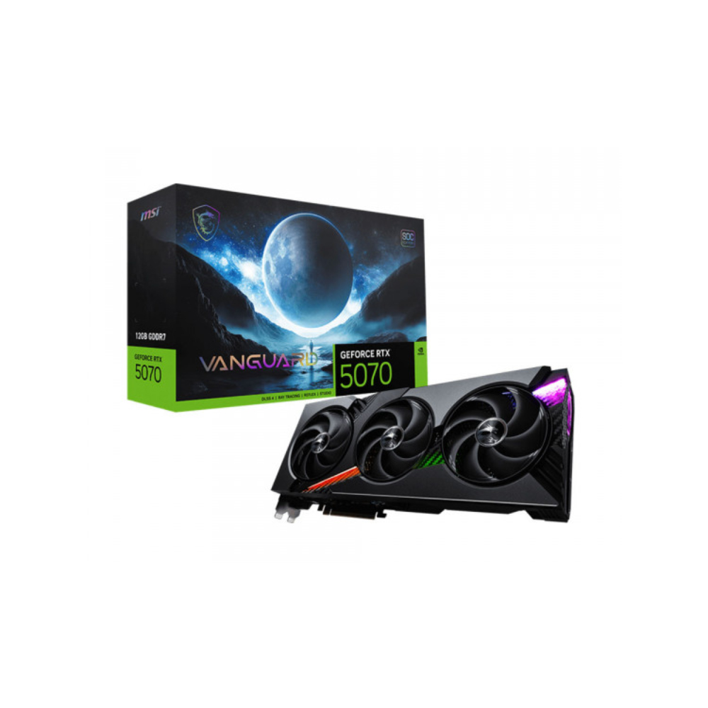Card đồ họa MSI GeForce RTX 5070 12G VANGUARD SOC (GDDR7/ 192 bit)