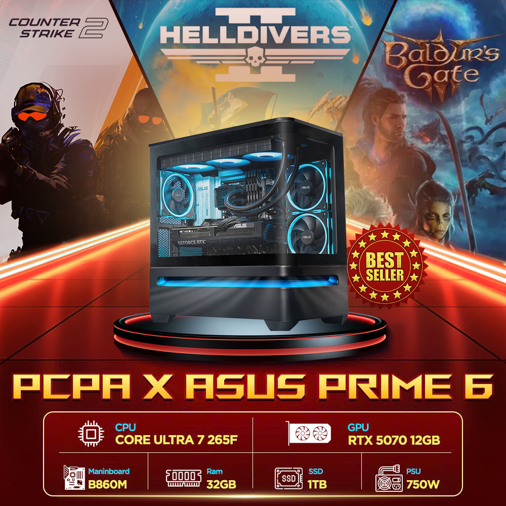 Máy tính PCPA x Asus Prime 6- Core Ultra 7 265F/32GB/RTX5070 Máy tính PCPA x Asus Prime 6- Core Ultra 7 265F/32GB/RTX5070