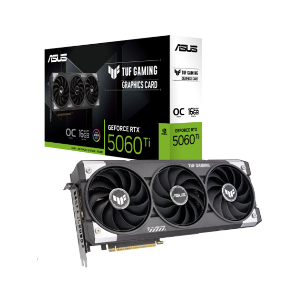 Card đồ họa Asus TUF Gaming GeForce RTX 5060 Ti 16GB GDDR7 OC Edition Card đồ họa Asus TUF Gaming GeForce RTX 5060 Ti 16GB GDDR7 OC Edition