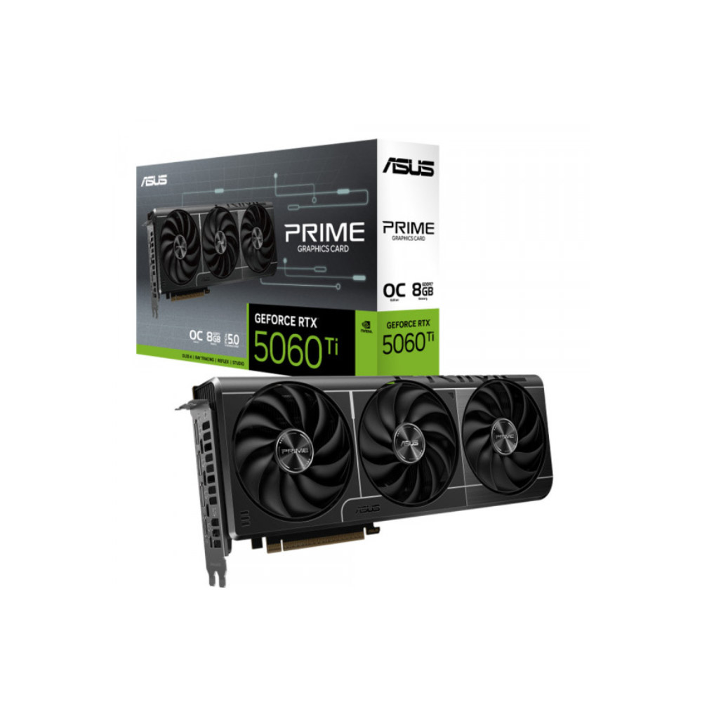 Card đồ họa Asus Prime GeForce RTX 5060 Ti 8GB GDDR7 OC Edition Card đồ họa Asus Prime GeForce RTX 5060 Ti 8GB GDDR7 OC Edition