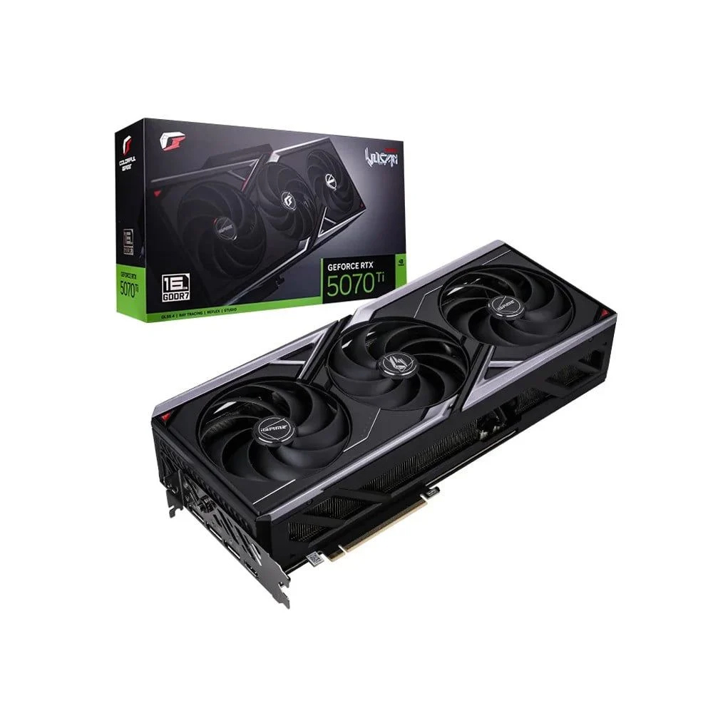 Card đồ họa Colorful iGame GeForce RTX 5070 Ti Vulcan OC 16GB (GDDR7/ 256 bit) Card đồ họa Colorful iGame GeForce RTX 5070 Ti Vulcan OC 16GB (GDDR7/ 256 bit)