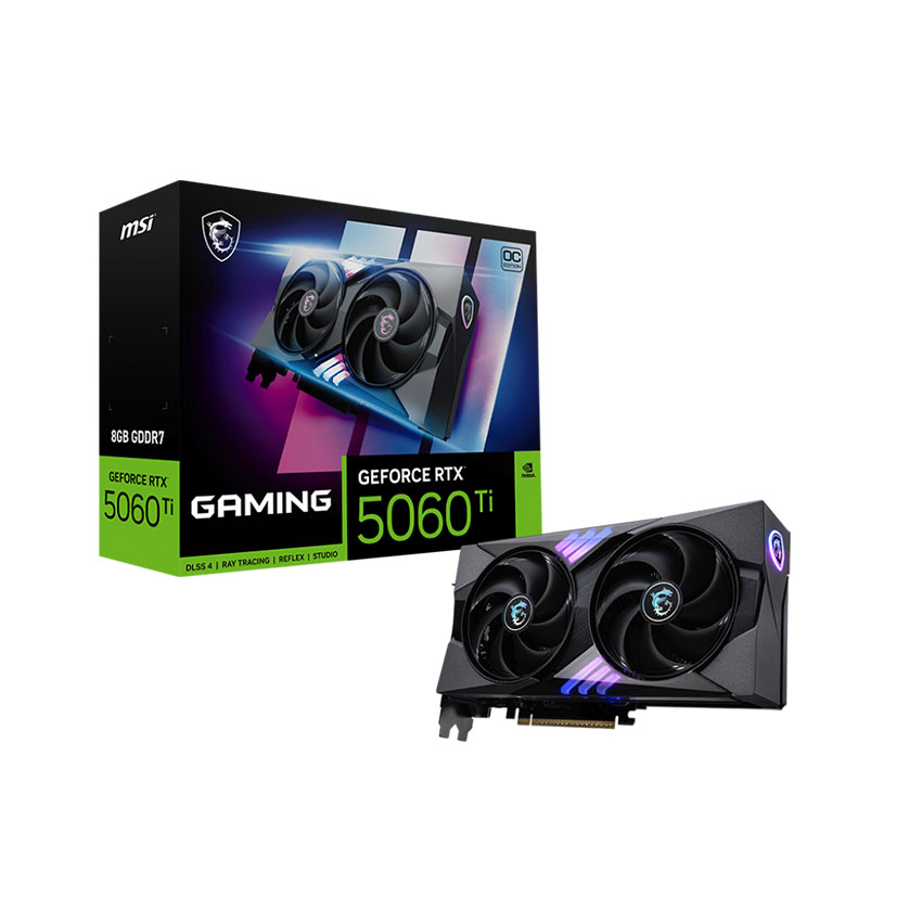 Card đồ họa MSI GeForce RTX 5060 Ti 8G GAMING OC (GDDR7/ 128 bit)