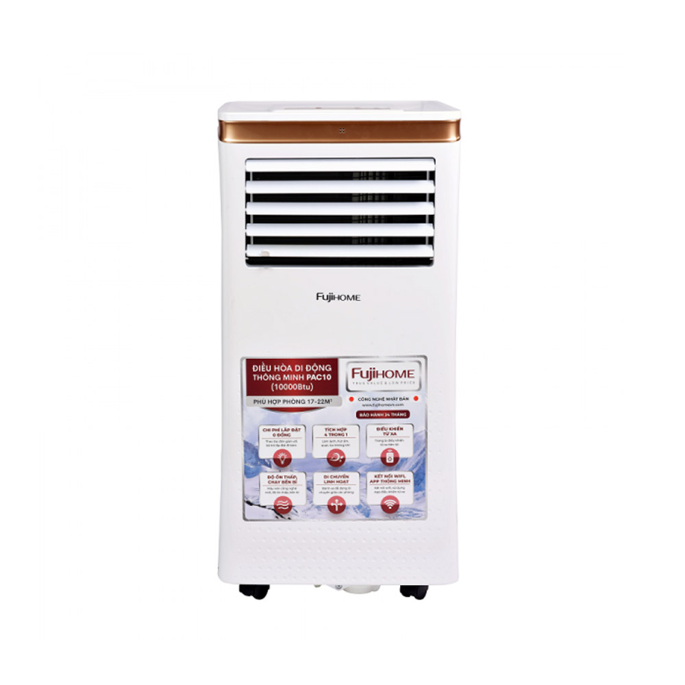 Điều hòa di động thông minh FujiHome PAC10 (1 chiều/ 10000 BTU) Điều hòa di động thông minh FujiHome PAC10 (1 chiều/ 10000 BTU)