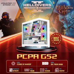 Máy tính PCPA G52 (i5 14400F/16GB/RX 7600 8Gb/650W)