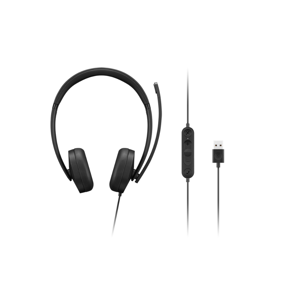 Tai nghe có dây Lenovo USB-A Wired Stereo Headset Gen 2 4XD1P83425 (black) Tai nghe có dây Lenovo USB-A Wired Stereo Headset Gen 2 4XD1P83425 (black)