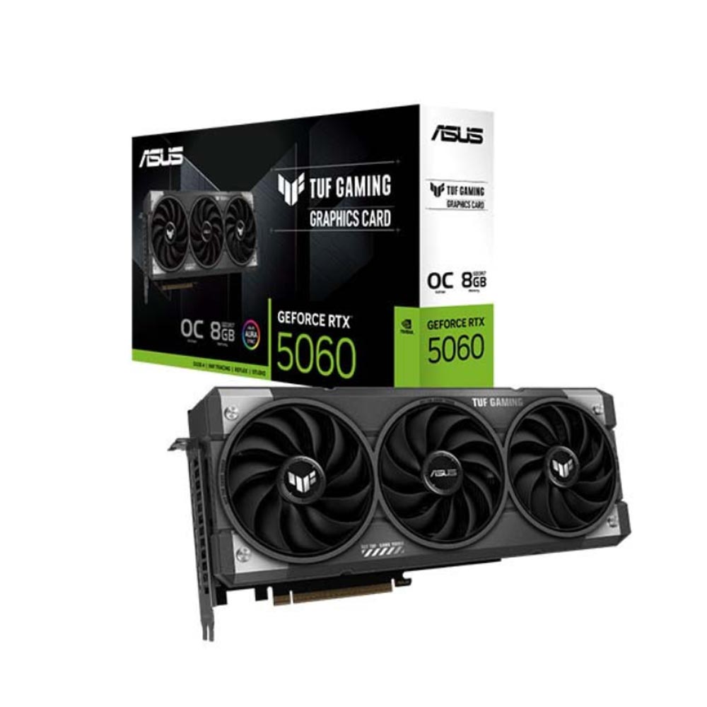 Card đồ họa Asus TUF Gaming GeForce RTX 5060 8GB GDDR7 OC Edition Card đồ họa Asus TUF Gaming GeForce RTX 5060 8GB GDDR7 OC Edition