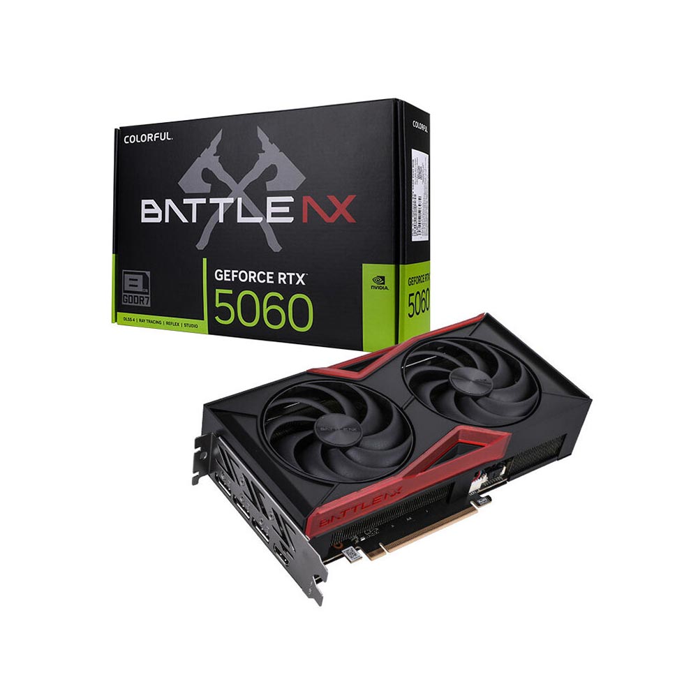 Card đồ họa Colorful GeForce RTX 5060 NB DUO 8GB-V (GDDR7/ 128 bit) Card đồ họa Colorful GeForce RTX 5060 NB DUO 8GB-V (GDDR7/ 128 bit)