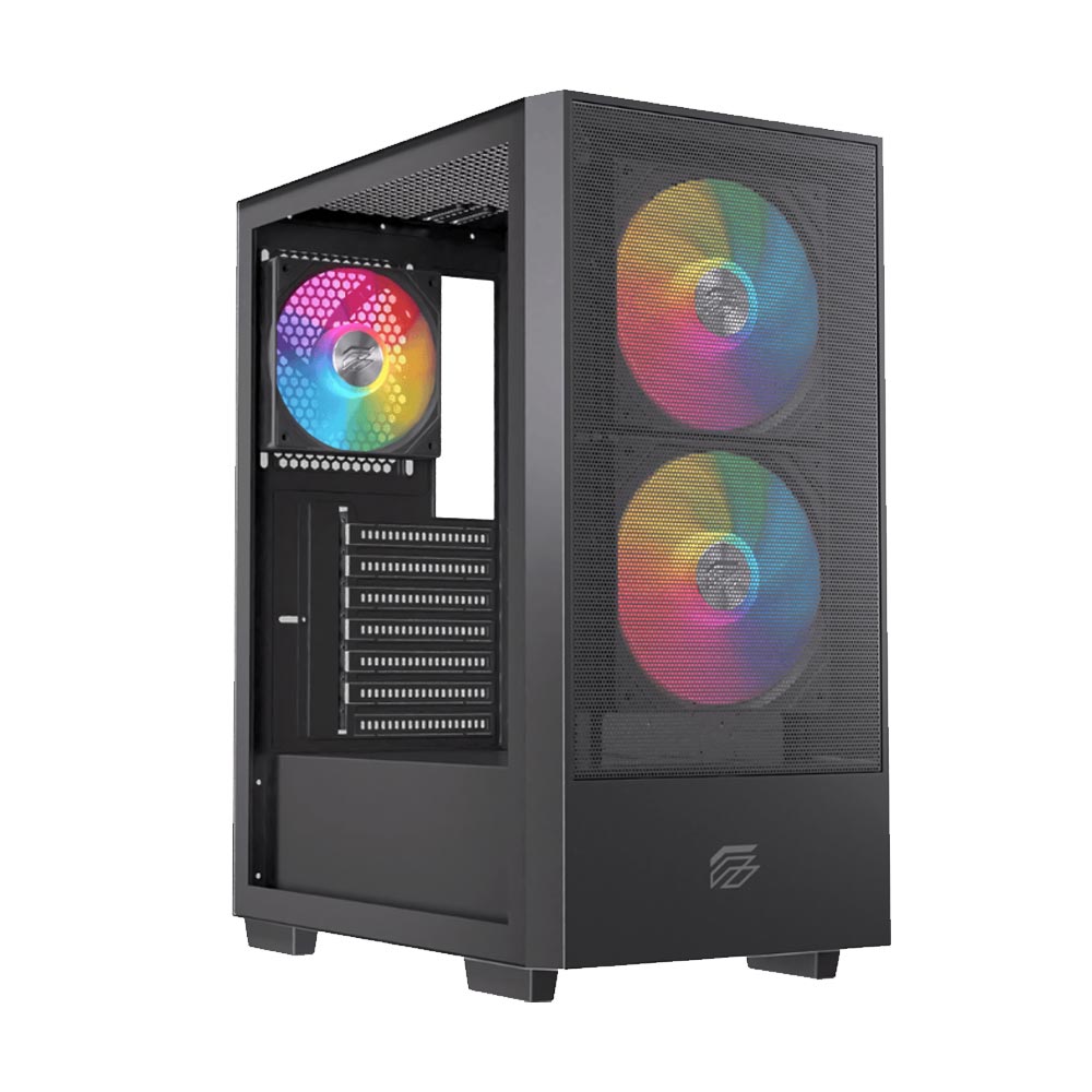 Vỏ máy tính EINAREX P100 RGB Black (Mid Tower/ ATX/ Đen) Vỏ máy tính EINAREX P100 RGB Black (Mid Tower/ ATX/ Đen)